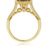 Gem Stone King 18K Yellow Gold Plated Silver Green Simulated