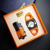 LUBINSKI Torch Lighter and Cutter Gift Set, Multifunction 3 Jet