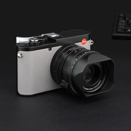 Haoge Lens Metal Square Hood for Leica Q3-43 Q3 Camera Accessories Black LH-LQ343B