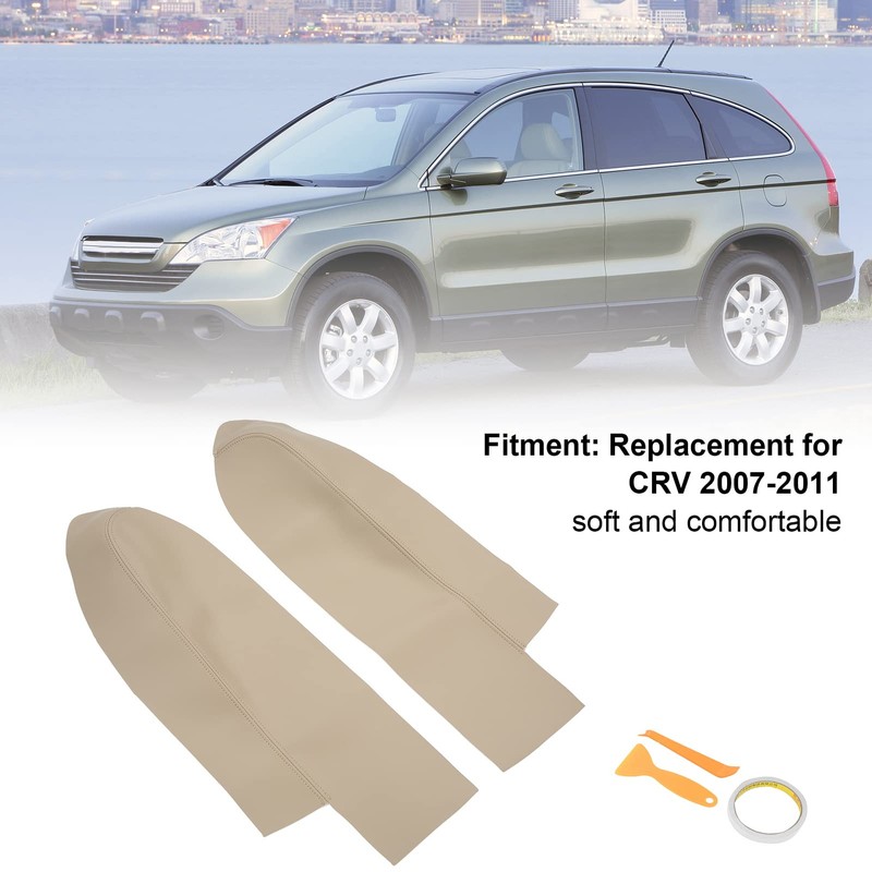 Ymiko 1 Pair Front Door Trim Armrest Cover Replacement for