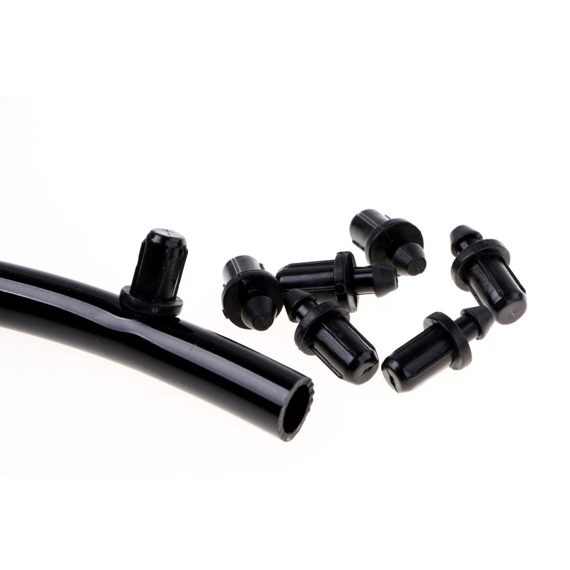 Mini Skater Black Drip Irrigation Tube End Closure Goof Hole