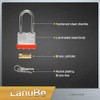 LanuBe Lock Laminated keyed Padlock (1-9/16", 40mm), keyed Alike Locks,