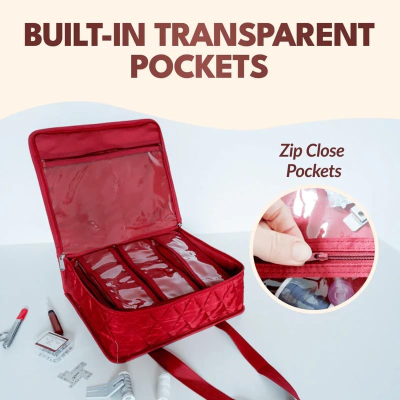 Madam Sew Multi-Pocket Binder Bag with Zipper – BinderBag Organizer