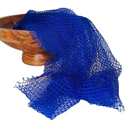 Kela Naturals African Exfoliating Net Sponge Soft for Kids and Sensitive Skin - Lightweight and Waterproof Bath Accessory long - Colour: White