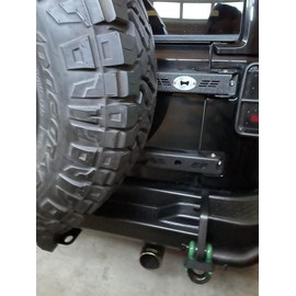 POFENZE Tailgate Hinge Set Heavy Duty Reinforced Steel Rear Door Hinge for 2007-2018 Jeep Wrangler JK JKU 2/4 Door (2 PCS Black)