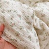 BuLuTu Cute Kids Comforter with Lace Ruffles Muslin Cotton Toddler