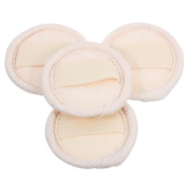 Ipetboom 4pcs Loofah Cleaning Pads for Makeup Removal Facial Scrubbing Lightweight Exfoliating Loofah for Daily Skin Care Compact Scrubbing Pads for Home Travel