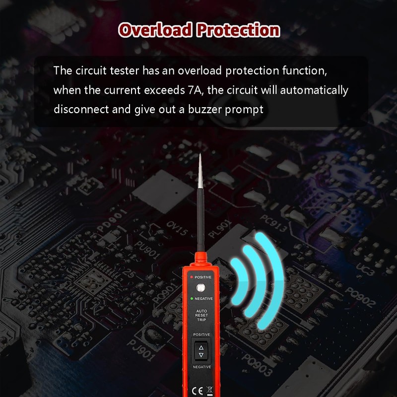 ITEQ Power Circuit Probe Tester, 6V-24V DC Test Light, Automotive