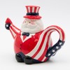 Generic Radiant Treasures Uncle Sam Independence Day Ceramic Teapot, Red,