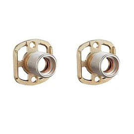 BSP Wall Mounting Bar Valve Fixing Brackets for Bar Shower Or Bath Mixer Tap (Pair) | Shower Fixings | Wall Mount Kit | Fast Fit Fixings | Pair |