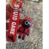 New Squid Game Circle Worker Keychain 3D Red Black