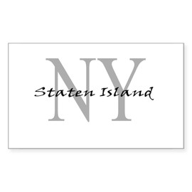 CafePress Staten Island Rectangle Sticker Rectangle Bumper Sticker Car Decal