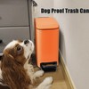 Cesun Small Bathroom Trash Can with Lid Soft Close, Step