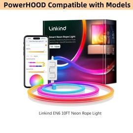 PowerHOOD 24V AC/DC Adapter Compatible with AiDot Linkind EN6 10FT Neon Rope Light LS06001-RGB LS06009-RGB-US-1-AM002 24VDC DC24V 24volt 24.0 Volts Power Supply Cord Wall Plug Charger Cable PSU Mains