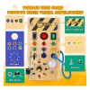 Tabla De Actividades Montessori Con 8 Luces Led Interactivas
