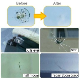 Ameribox Windscreen Windshield Repair Tool Set DIY Car Kit Wind Glass For Chip Crack Fix