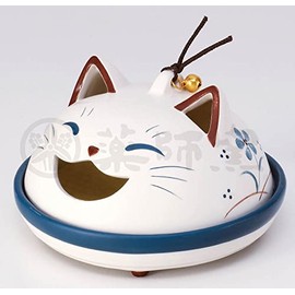 [4406] Cat Mosquito Repeller (Flat) Yakushi Kiln Natsui Feng Shui Luck Up Fortune Good Luck Interior Figurine