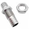 Lophtnix 2PCS 304 Stainless Steel Hose Barb Fitting Thru-Bulk Bulkhead
