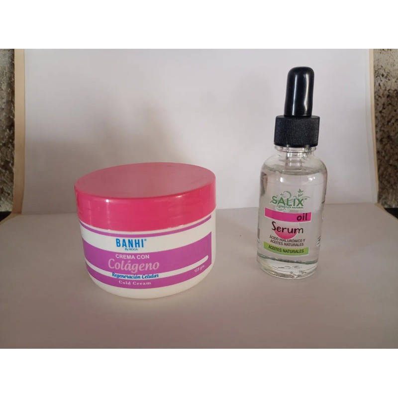 Crema Colágeno Ácido Hialurónico Kit Antiedad Madura Día Noche