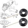 Inner Outer Angle Grinder Flange Nut Compatible with Dewalt Ryobi