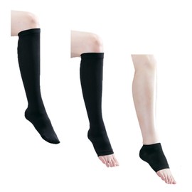 phiten 1409VW441106 TI Socks (TI+Ag) Open Toe Black LL25-27 cm