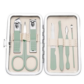 Happy J nail clippers, practical 7-piece set, green, 1 set / 해피제이 손톱깎이 실속형 7종 세트, 그린, 1세트