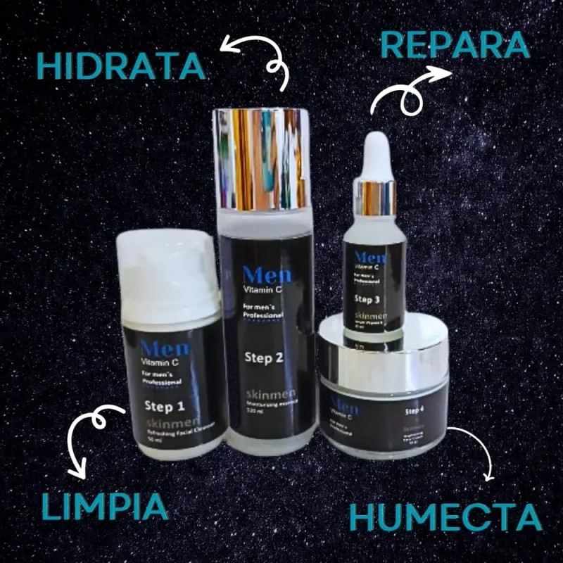 Set Limpiador + Tónico + Serum + Crema Vitamina C
