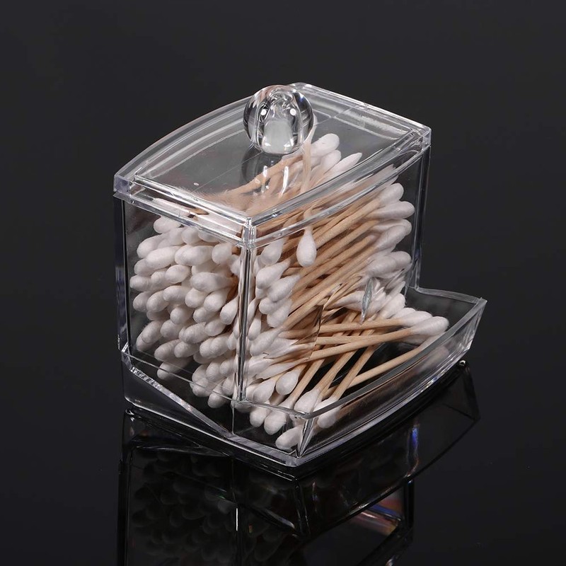 Cotton Swab Box, Practical Cotton Swab Q-tip Makeup Storage Organizer