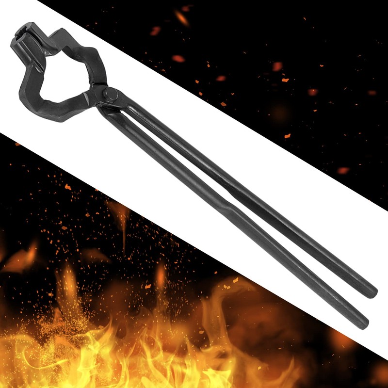 Bonbo Knife making Tongs Blacksmith Tongs 16"Z- V-Bit Style Tongs,