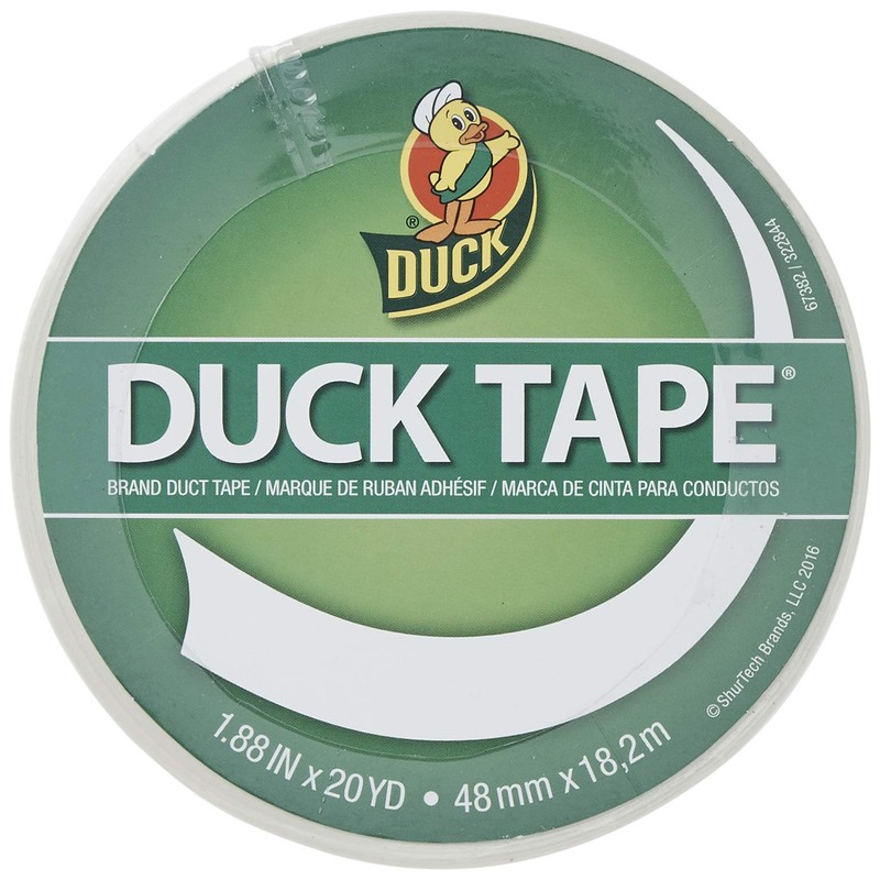 Duck Tape Solid Colours White. Repair, craft, personalise, decorate and