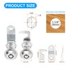 uxcell 1-1/8 Inch Cabinet Locks with Key, 3 Pack Cam