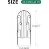 SCENDOR 2 Pack Arched Metal Garden Trellis for Climbing Plants