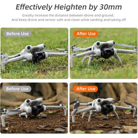 Deluxe Landing Gear Kit (Gray) for use with the DJI MIni 4 Pro - Drone Valley Gear