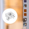 sourcing map M5 x 0.8mm Cage Nut, 50Pcs Snap-in Cage