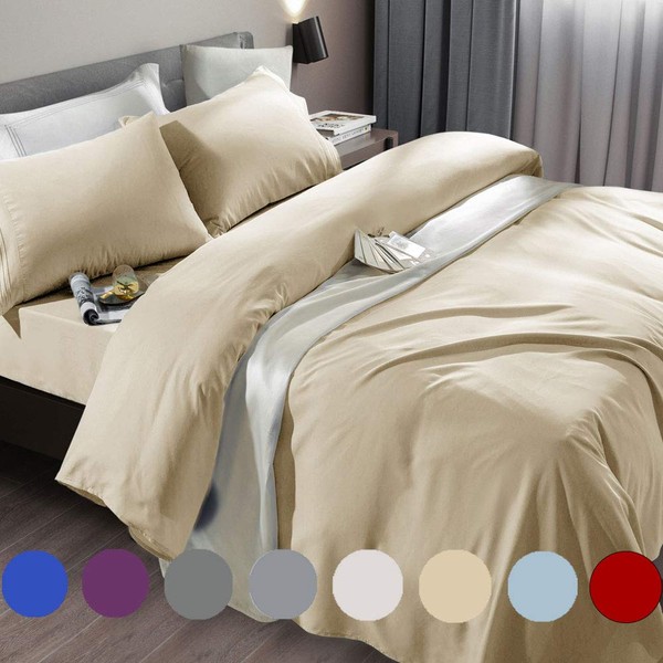 SONORO KATE Bed Sheet Set Super Soft Microfiber 1800 Thread