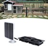 20W Solar Panel Solar Powered Dual Exhaust Fan Kit for