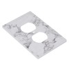 2 Pack - Meedasy Marble Pattern1 Gang Duplex Receptacle Wall