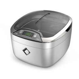 Ultrasonic Jewelry Cleaner,42KHz Ultrasonic Cleaner Machine for Jewelry,Dentures- Dual Cleaning Modes,304 Stainless Steel Tankvoltage (v): 55W AC220-240V 50/60Hz, color: Silver, plug type: Us Plug