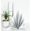 50 Napkins Fabric-Like – Romantic; Colour: Silver; Size: 40 x