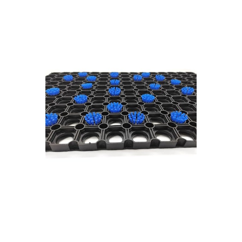 BaWoTec Durable Robust Ring Rubber Mat, Entrance Area, Non-Slip, Indoor
