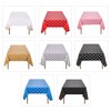 1 Piece Blue Polka Dot Tablecloth, Disposable Plastic Tablecloth, Waterproof,