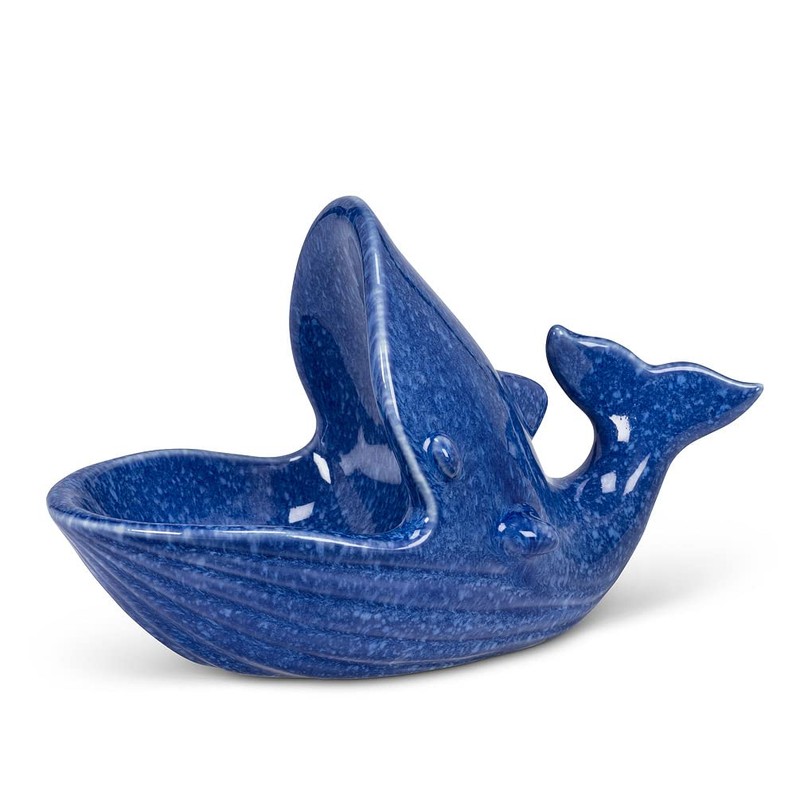 Abbott Collection 27-MOBY-131 Ceramic Whale with Open Mouth Bathroom Soap