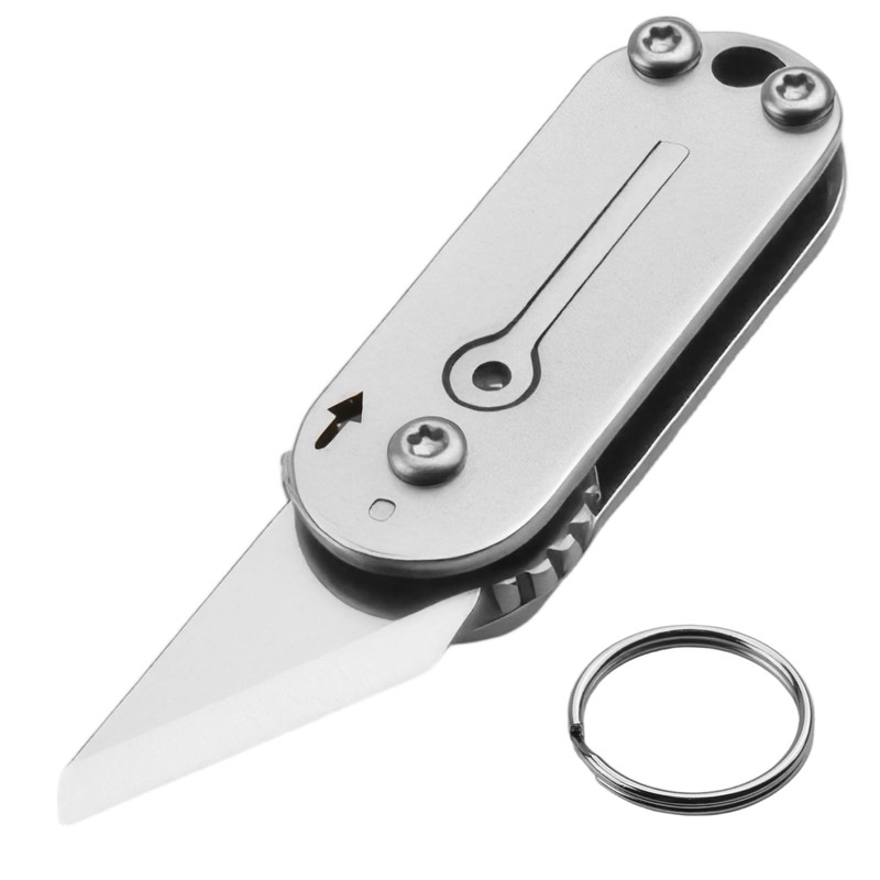 JRILUO Multi Mini Pocket Box Opener, Small Pocket Multi Tool,