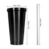 Stainless Steel Water Cup Beach Travel Portable Water Bottle with