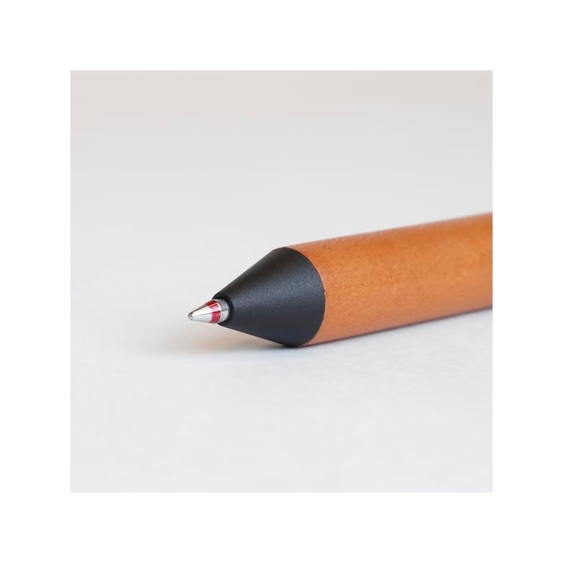 Romeo Romeo Multifunction Pen 4 in 1 Leather Grip Brown