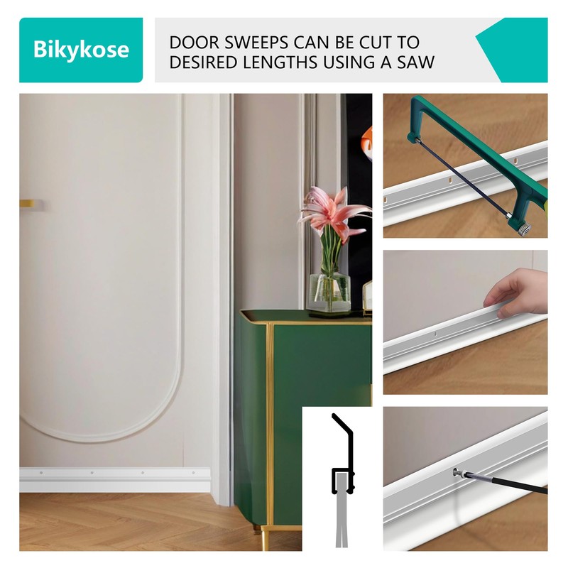 Aluminum Door Rubber Sweep 36 Inch – Heavy Duty Door
