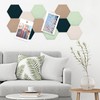 Mindsoft 16 Pcs Hexagon Cork Board for Walls with 50