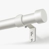 KAMANINA White Curtain Rods for Windows 66 to 120 Inch