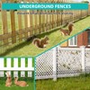 FOKEP 10 Panels Garden Fencing Animal Barrier, 17in (H) X