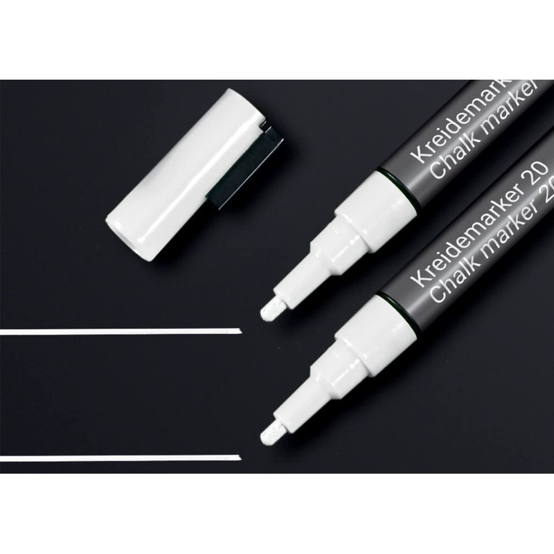 SIGEL BA178 Chalk Marker White Bullet Tip 1-2 mm Pack
